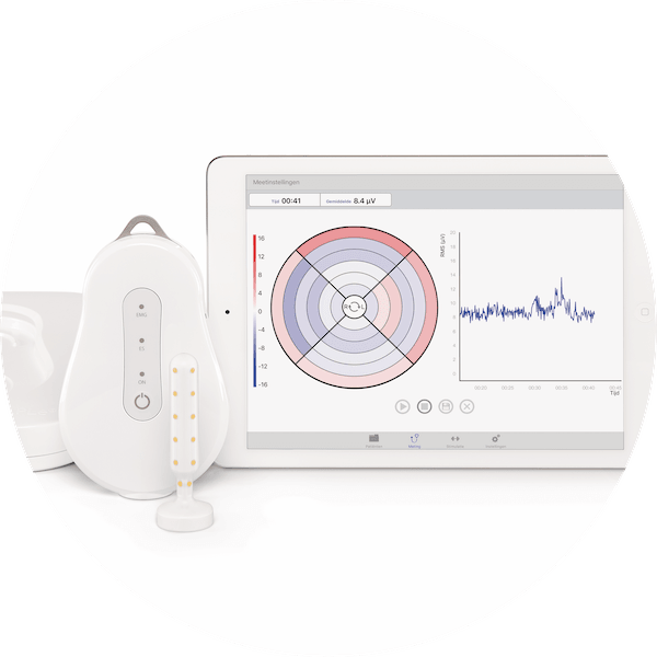 The MAPLe high-definition EMG system with its tablet display
